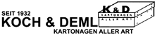 Koch&Deml Kartonagenfabrik Logo
